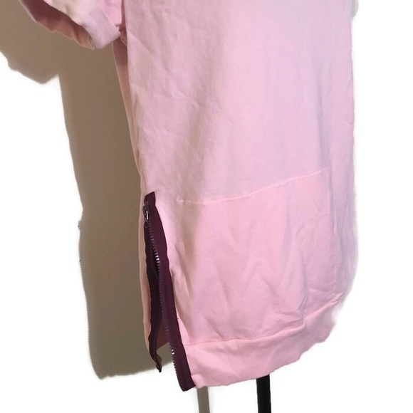 Everlast Pale Pink Hooded Short Sleeve Sweatshirt - Picture 3 of 5